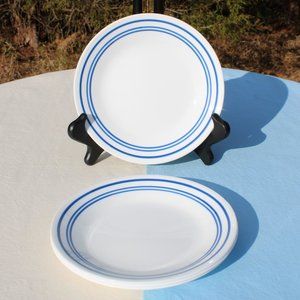 Classic Café Blue Bread & Butter Plates
